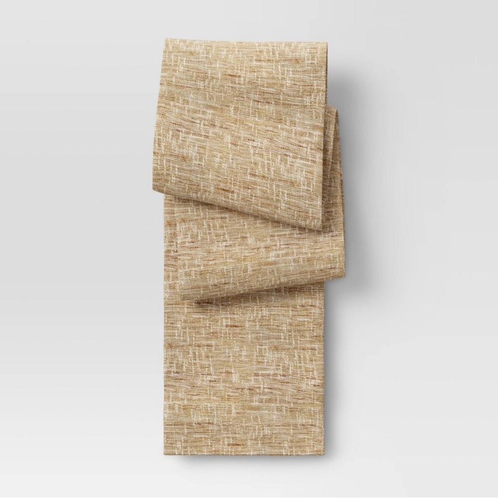 Threshold Natural Tan Textured Table Runner - Picture 2 of 6
